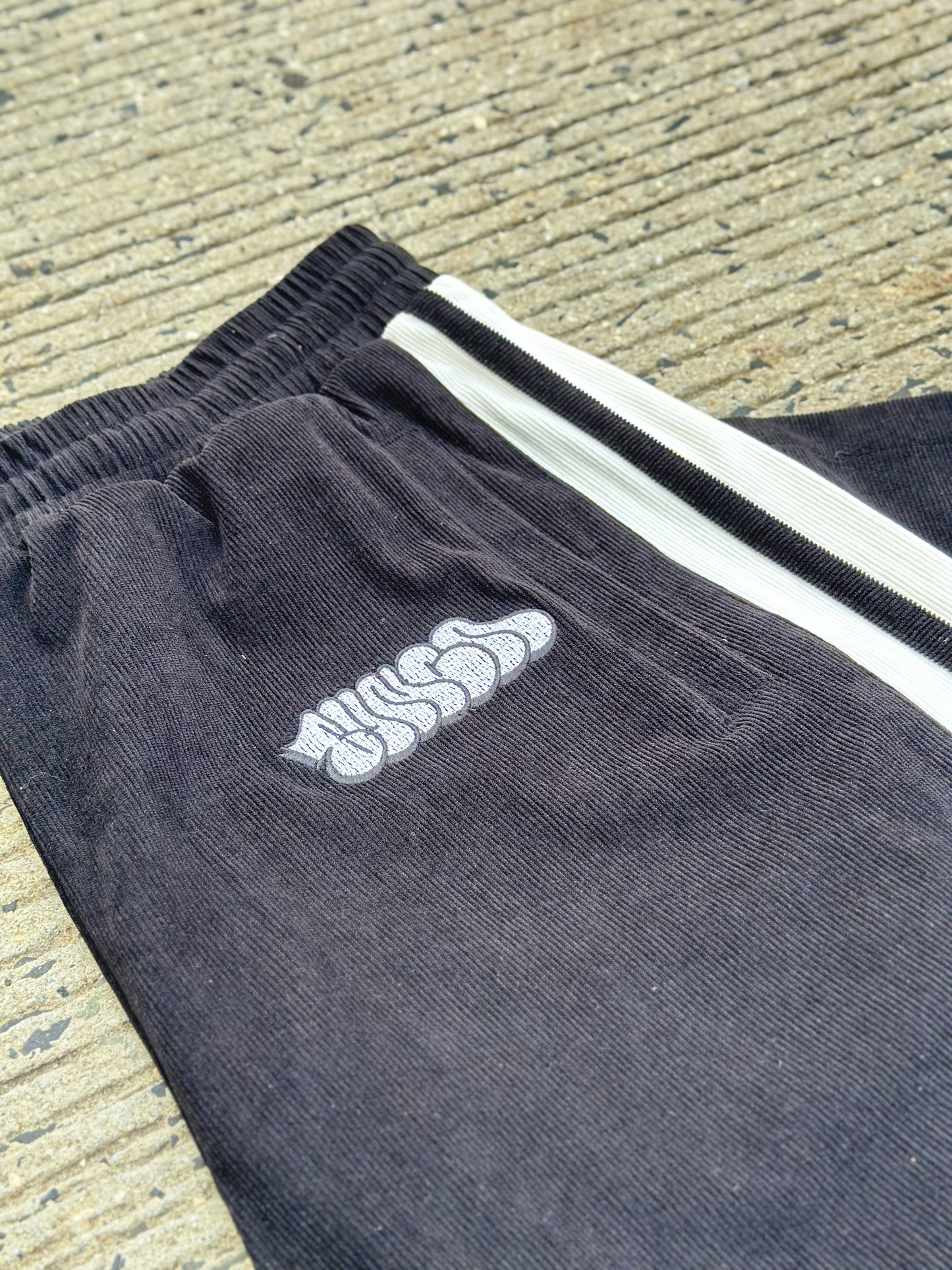 Bunga Black Baggy Corduroy Pants