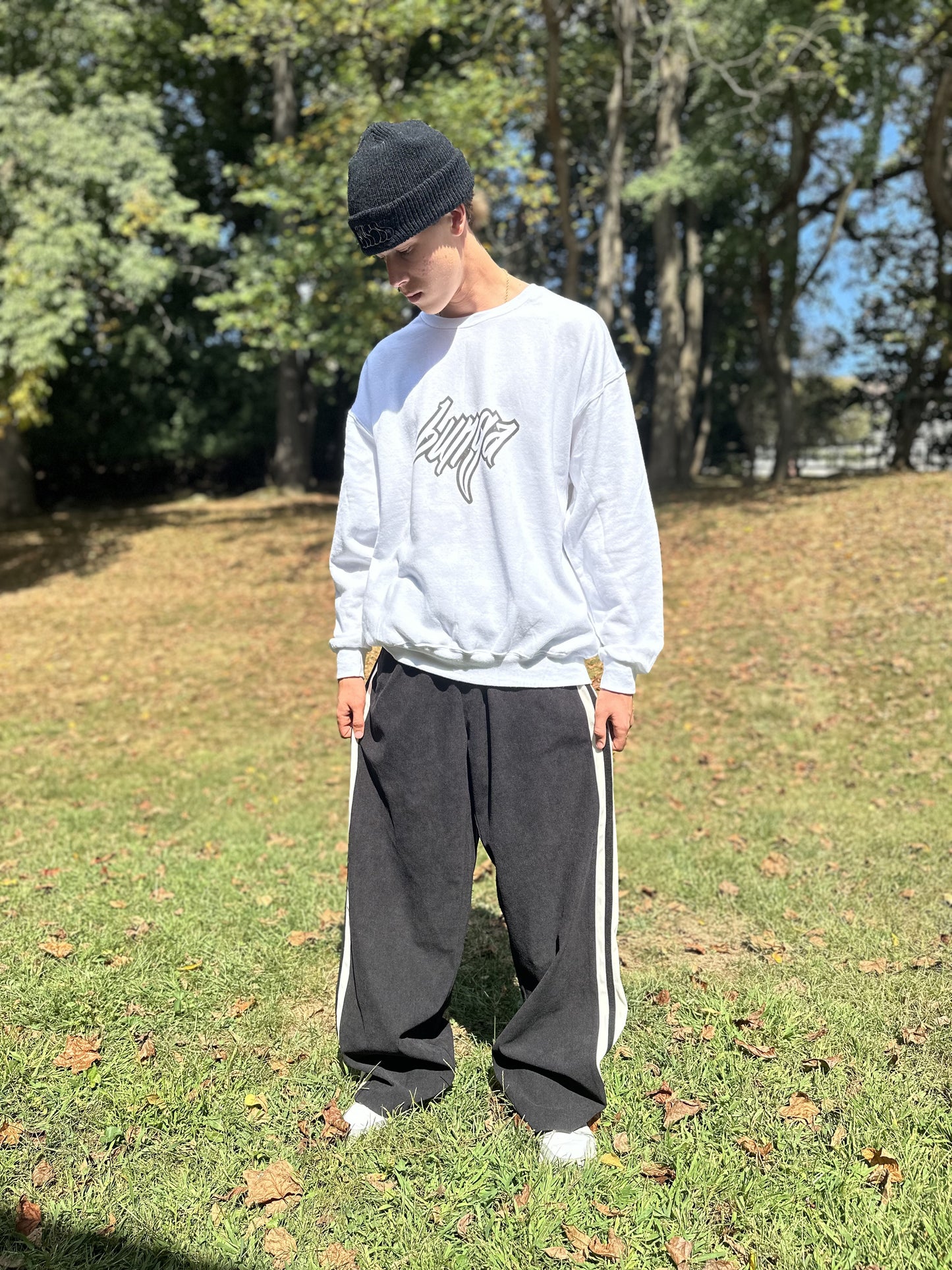 Bunga Black Baggy Corduroy Pants